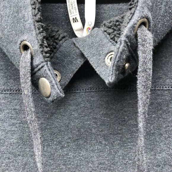 Ideology Gray‎ Cowl Neck Fleece Lined Sweatshirt Women’s Medium Soft Cozy Top - Picture 10 of 11